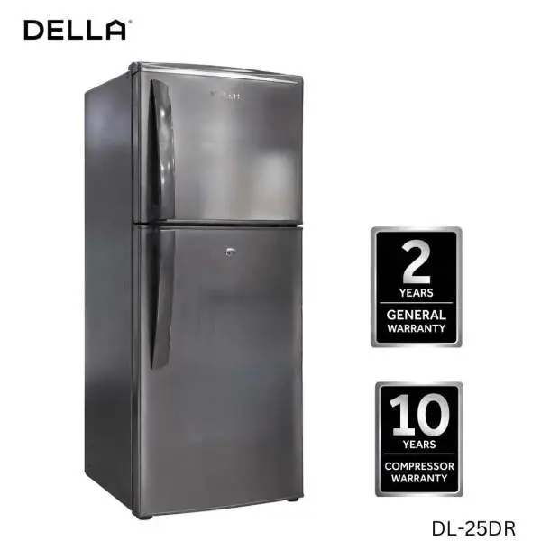 DELLA 220 Litres Double Door Refrigerator