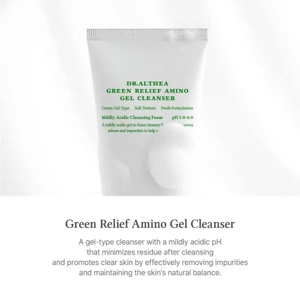 Dr.Althea Green Relief Amino Gel Cleanser for Oily Combination Acne-prone Sensitive Skin 100ml - by Dream Skin Nepal - Image 2