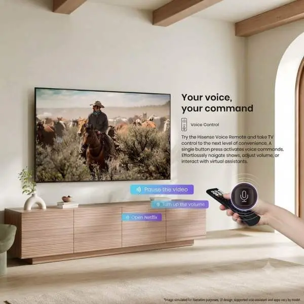 Hisens 43 inch 4K UHD Smart Tv Bazelless Design 43A6Q (2026) - Image 3