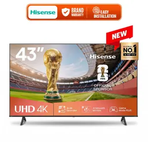 Hisens 43 inch 4K UHD Smart Tv Bazelless Design 43A6Q (2026)