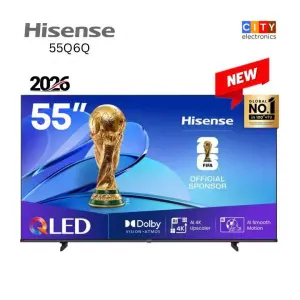 Hisens 55 inch QLED 4K UHD Smarr Tv 55Q6Q (2026)