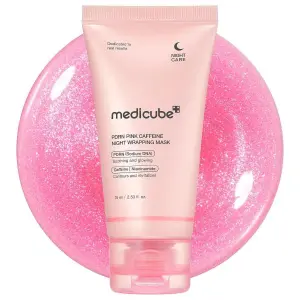 Medicube PDRN Pink Caffeine Overnight Wrapping Mask for Firming & Radiance 75ml - by Dream Skin Nepal