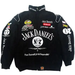 Nascar Jack Daniels Vintage Racing Jacket .