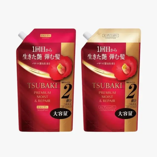 Shiseido Tsubaki Premium Moist & Repair Conditioner Refill Set for Dry Frizzy Damaged Hair 300ml - by Dream Skin Nepal - Image 2
