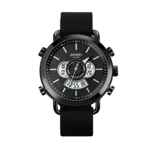 Skmei 1860 Men's Silicon Strap Dual Time Setting Watch
