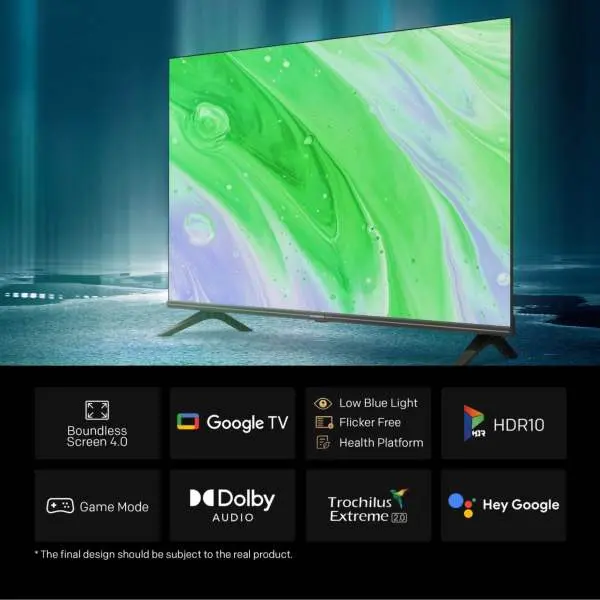 Skyworth 43 inch FHD Smart Google Android Tv Bluetooh Frameless Voice Command - Image 4