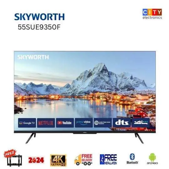 Skyworth 55G6400G 55" 4K UHD Smart Led Google Tv Bluetooh - Image 3
