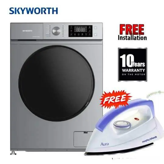 Skyworth 7 Kg Fully Automatic Front Load Washing Machine 1200RPM - Image 2