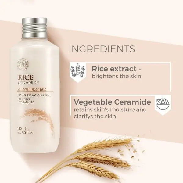 The Face Shop Rice & Ceramide Moisturizing Emulsion – Hydrating & Nourishing Facial Emulsion By Dream Skin Nepal - Image 3