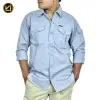 VIRJEANS (VJC827) Cargo Pocket Shirt For Men-Blue