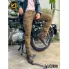 VIRJEANS (VJC860) Stretchable Cargo Multi Pocket Box Zipper Joggers Pant For Men-Brown