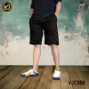 VIRJEANS (VJC908) Summer Sporty Shorts For Men- Black
