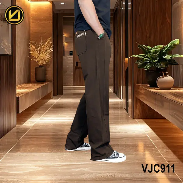 VIRJEANS (VJC911) Summer Baggy Loose Fitting Teri Cotton Casual Trouser For Men- All Colors - Image 2