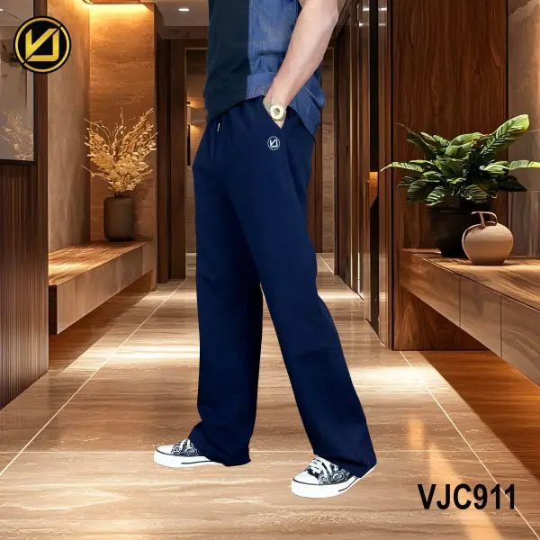 VIRJEANS (VJC911) Summer Baggy Loose Fitting Teri Cotton Casual Trouser For Men- All Colors - Image 3