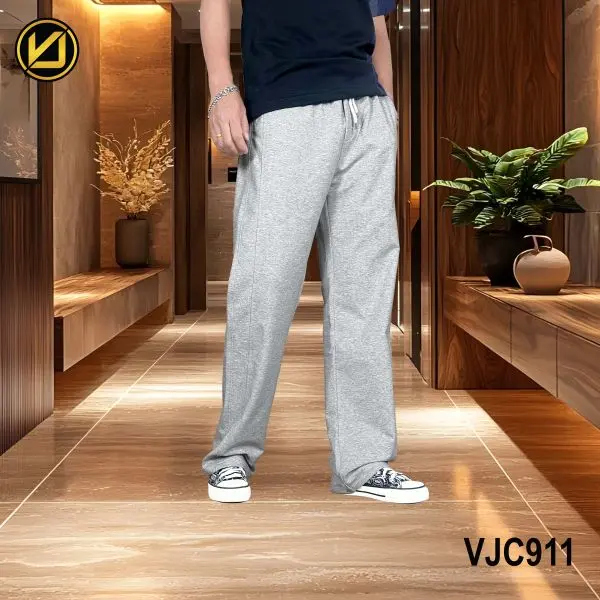 VIRJEANS (VJC911) Summer Baggy Loose Fitting Teri Cotton Casual Trouser For Men- All Colors - Image 4