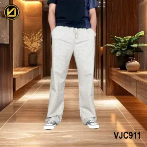 VIRJEANS (VJC911) Summer Baggy Loose Fitting Teri Cotton Casual Trouser For Men- Off-white