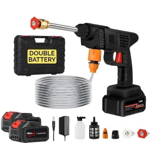 High Pressure Water Gun Wireless High Pressure Washer Water Spray Gun for Car Wash Bike Washing Cleaning (Electric car wash Gun