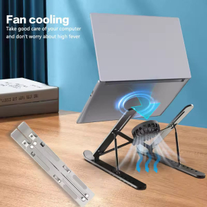 Aluminum Laptop Stand cooler Foldable Notebook Computer Cooling Pad Portable Stand For tablet