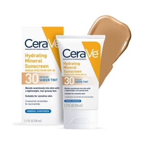 CeraVe Hydrating Mineral Sunscreen SPF 30 Face Sheer Tint