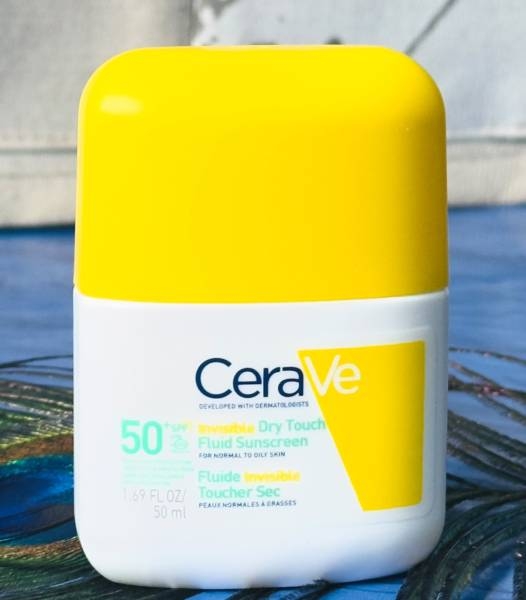 CeraVe Invisible Dry Touch Fluid Sunscreen SPF50+ For Normal To Oily Skin With 3 Essential Ceramides 50ml (France)