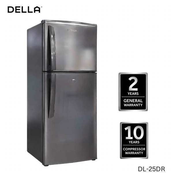 DELLA 220 Litres Double Door Refrigerator
