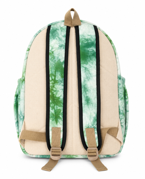 School & College Bag | Made in Nepal (Green Mix)