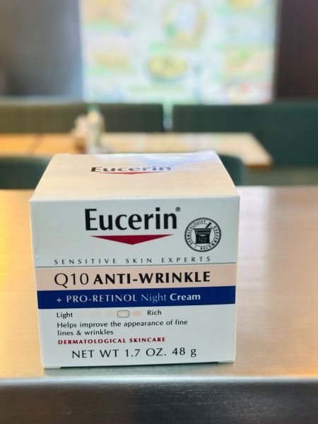 Eucerin Q10 Anti-Wrinkle Night Cream + Pro-Retinol, Facial Cream for Sensitive Skin, 48gm. (Poland) - Image 4