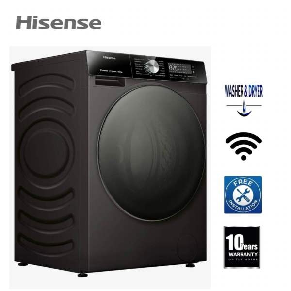 Hisens 10.5 Kg Wash 6.5 Kg Der Fully Automatic Washer dryer Inverter WiFi - Image 2