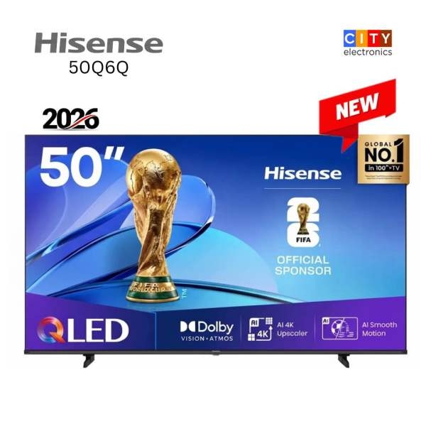 Hisens 50 inch QLED 4K UHD Smart Tv 50Q6Q (2026)