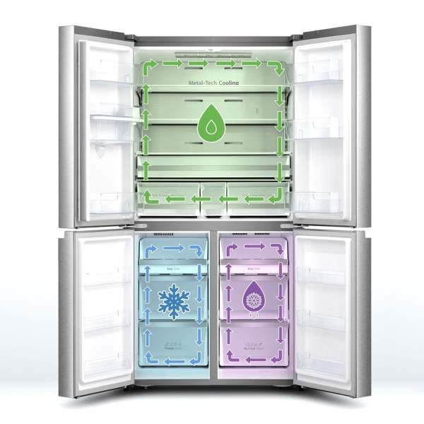 Hisens 545 Litres Inverter 4 Crossed Door Refrigerator With Water Dispenser - Image 5