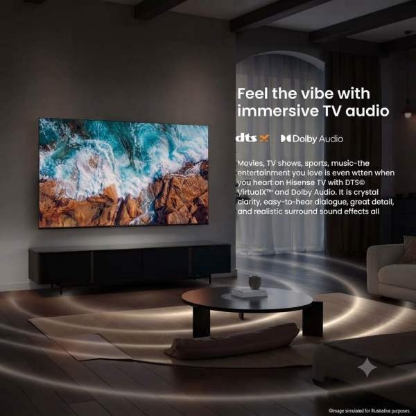 Hisens 55 inch QLED 4K UHD Smarr Tv 55Q6Q (2026) - Image 4