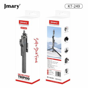 JMARY KT-249 Selfie Stick Tripod Stand With Bluetooth Remote And 360° Rotation Phone Holder