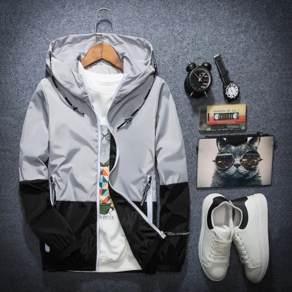 Men's Summer Double Layered Windcheater Jacket. - Image 3