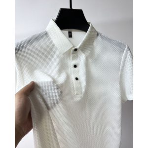 Men's Summer Stylish Ice Silk Fabric Polo T-Shirt