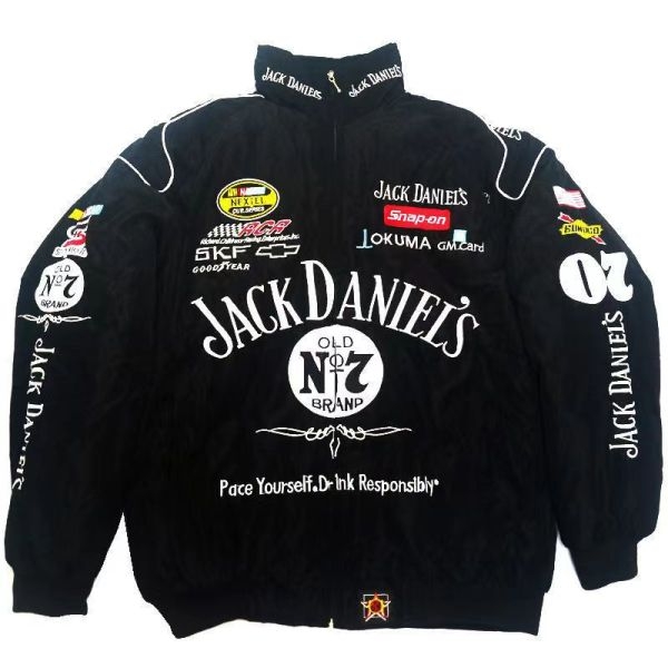 Nascar Jack Daniels Vintage Racing Jacket .