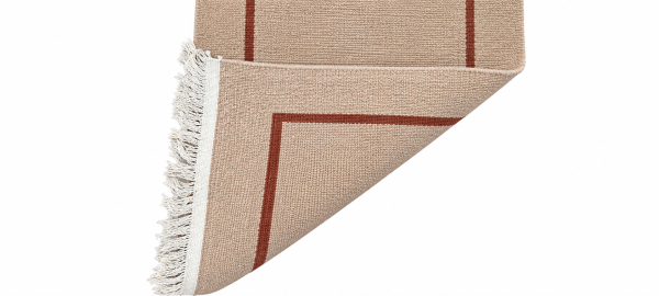 Nepali Handknotted Hemp & Wool Runner Rug 64x193 cm Beige Plain Border Style 60 Knots with Fringes - Image 4