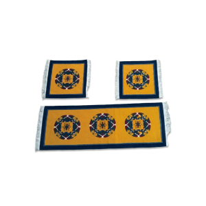 Premium Hand-Knotted Nepali Woolen Carpet Galaicha Set for Car