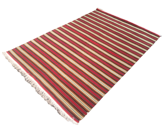 Premium Handknotted Nepali Woolen Carpet Galaicha (60 Knots) - Traditional Multi-Color (5.91 x 8.50 Ft) - Image 5