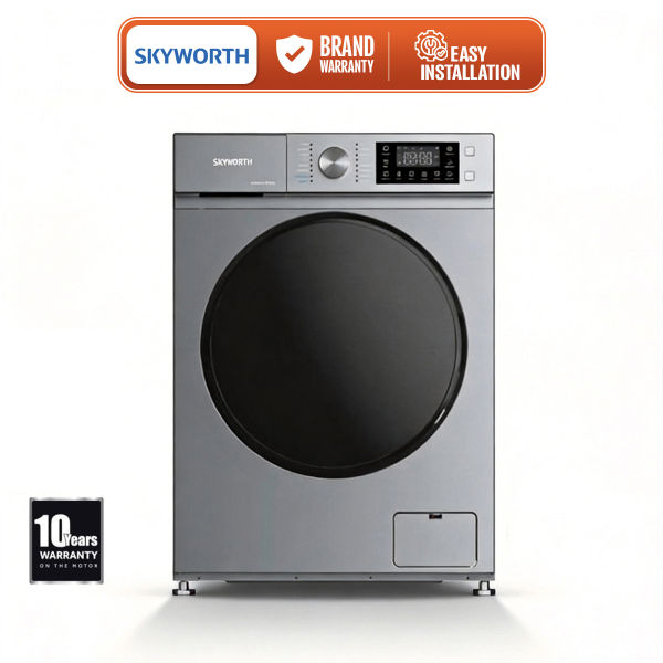 SKYWORTH 8 Kg BLDC Inverter Front Loading Fully Automatic Washing Machine