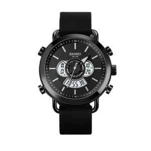 Skmei 1860 Men's Silicon Strap Dual Time Setting Watch