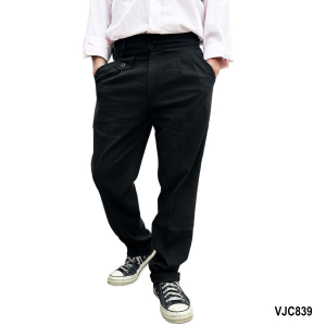 VIRJEANS (VJC839) Gurkha Pant For Men- Black