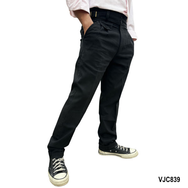 VIRJEANS (VJC839) Gurkha Pant For Men- Black - Image 4
