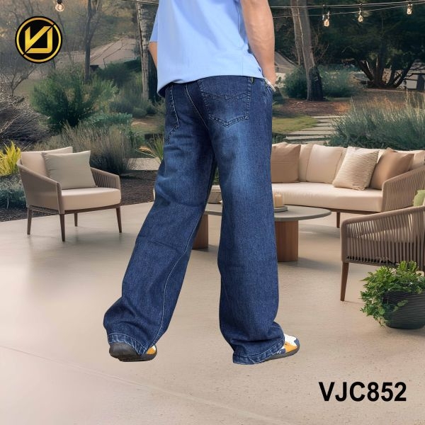 VIRJEANS (VJC852) Stretchable Baggy Denim Jeans Pant For Men- Dark Wash Blue - Image 3