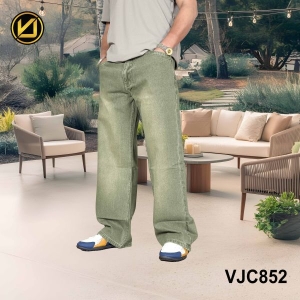 VIRJEANS (VJC852) Stretchable Baggy Denim Jeans Pant For Men- Seafoam Green