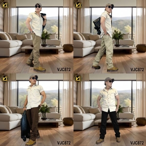 VIRJEANS (VJC872) Stretchable Cotton Straight Fit Pants For Men-All Colors