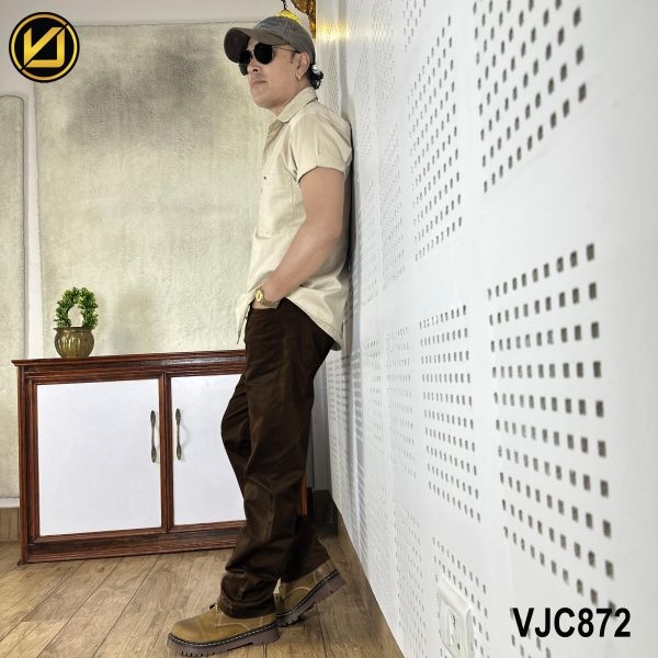 VIRJEANS (VJC872) Stretchable Cotton Straight Fit Pants For Men-All Colors - Image 5