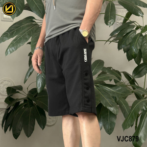 VIRJEANS (VJC879) Summer Casual Cool Shorts (Half Pant) for Men- Black