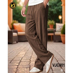 VIRJEANS (VJC901) Summer Linen Baggy Trouser For Men- All Colors