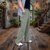 VIRJEANS (VJC912) Summer Soft Ultra Thin Lyocell Linen Trouser/Pant For Men- Dark Green