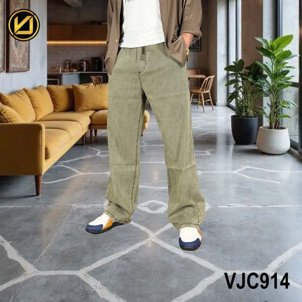 VIRJEANS (VJC914) Summer Soft Ultra Thin Lyocell Linen Trouser/Pant For Men- Light Brown - Image 6